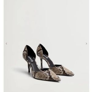 Brand new snakeskin print heeled shoes 8 1/2